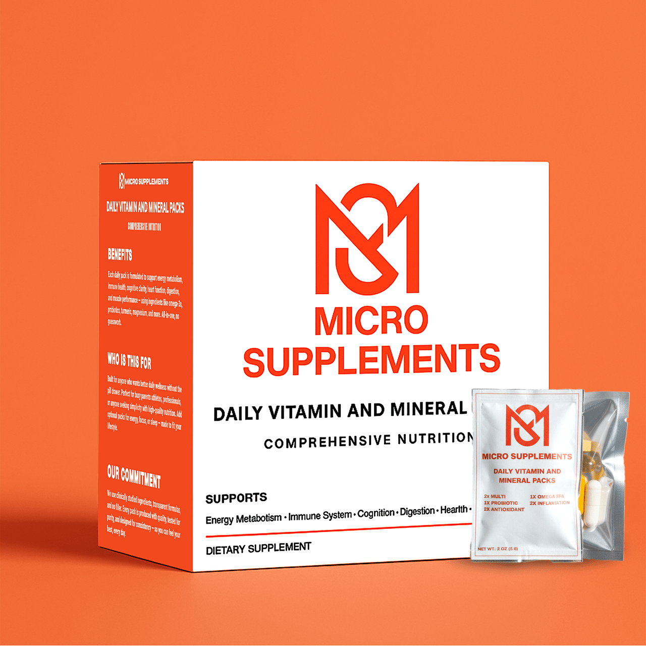 MicroSupplements - Comprehensive Daily Vitamin Packs - Daily Vitamin Box